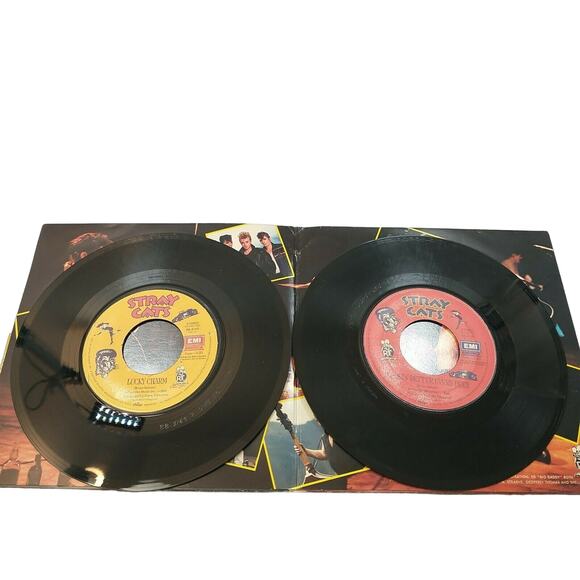 Stray Cats She's Sexy + 17 / 2 Pack 45 Rpm Vinyl 1983 Very good condition - Picture 5 of 7
